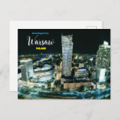 Gruß aus Warschau Polen Postkarte (Vorne/Hinten)