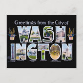 Gruß aus Washington DC Große Briefkarte Postkarte (Vorderseite)