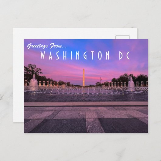 Gruß aus Washington DC Postcard Postkarte (Vorne/Hinten)