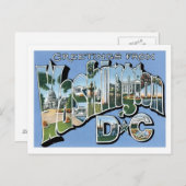 Gruß aus Washington DC Vintag Postkarte (Vorne/Hinten)