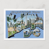 Gruß aus Washington DC Vintag Postkarte (Vorderseite)