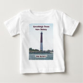 Gruß-Baby-Shirt LBI Barnegat Leuchtturm-NJ Baby T-shirt (Vorderseite)