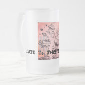 Gruß dem frostigen Gebräu Mattglas Bierglas (Vorderseite Links)