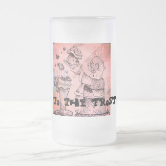 Gruß dem frostigen Gebräu Mattglas Bierglas