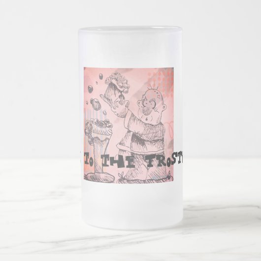 Gruß dem frostigen Gebräu Mattglas Bierglas (Mittel)