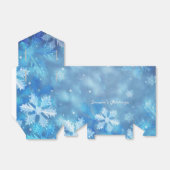 Gruß der Saison Eisblauer Schneeflocken Gefälligke Geschenkschachtel (Ungefaltet)