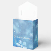 Gruß der Saison Eisblauer Schneeflocken Gefälligke Geschenkschachtel (Geöffnet)