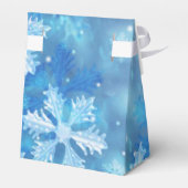 Gruß der Saison Eisblauer Schneeflocken Gefälligke Geschenkschachtel (Rückseite)