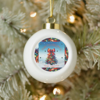 Gruß der Saison Keramik Kugel-Ornament