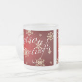 Gruß der Saison Red Holiday Glass Tasse Set (Vorderseite Links)
