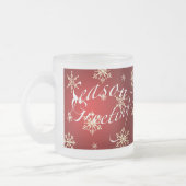 Gruß der Saison Red Holiday Glass Tasse Set (Links)