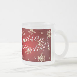 Gruß der Saison Red Holiday Glass Tasse Set