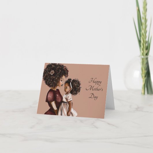 Gruß der schwarzen Mutter Karte (Vorderseite)