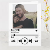 Gruß der Song-Playlist-Liste für benutzerdefiniert Karte (Gelbe Blume)