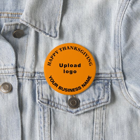 Gruß des Erntedanks, Orange Color Round Button (Beispiel)