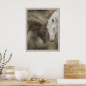 Gruß des Pferdes Poster (Küche)