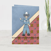 Gruß des Soldaten der militärischen Luftwaffe Karte (Rückseite)