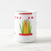 Gruß Design mit moderner Grafik Kaffeetasse (Mittel)