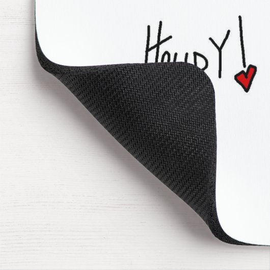 Grüß dich! Cowboy-Strichmännchen Mousepad (Ecke)