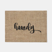 Grüß dich Leinwand-Fußmatte Fußmatte (Vorderseite)