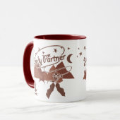 Grüß dich Partner - rustikale Tasse (Vorderseite Links)