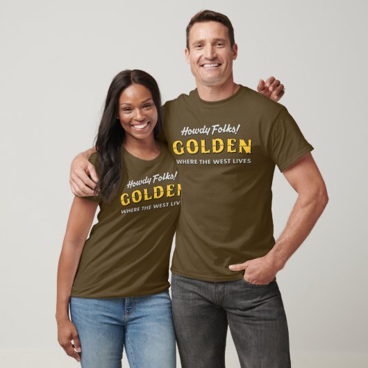Grüß dich Völker! Goldener T - Shirt (Unisex)