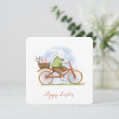 Gruß Einladung glücklich Ostern. Begrüßung (Stehend Vorderseite)