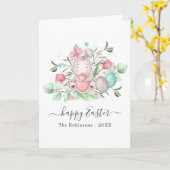 Gruß für die Osterfamilie Foto Gruß Karte (Gelbe Blume)