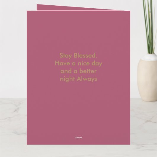 Gruß Geburtstag Grußkarte vertikale Vorlage (Rückseite)