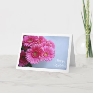 Gruß Geburtstag Pink Gerbera Daisies Grußkarte Karte