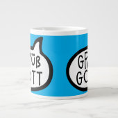 Grüß Gott, Deutscher Hallo, Österreich, Bayern, Sc Jumbo-Tasse (Vorderseite)