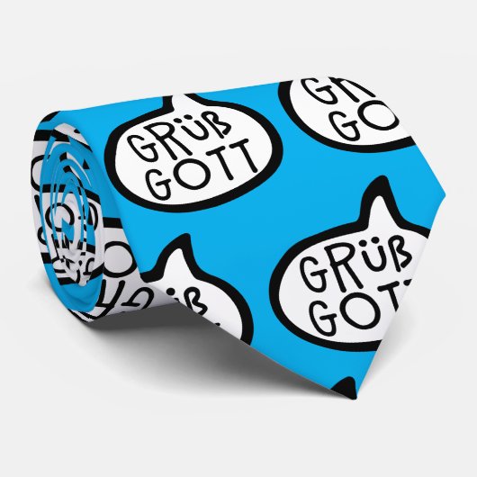 Grüß Gott, Deutscher Hallo, Österreich, Bayern, Sc Krawatte (Gerollt)