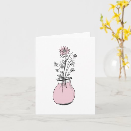 Gruß Karte (Gelbe Blume)