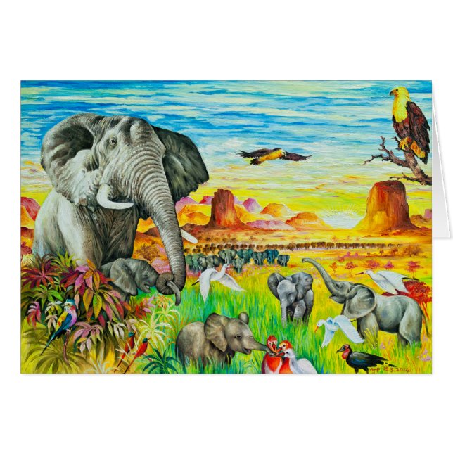 Gruß-Karte (Vorderseite (Horizontal))