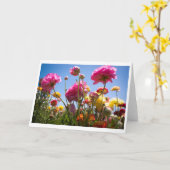 Gruß-Karte - blumige Himmel Karte (Gelbe Blume)