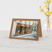 Gruß-Karte "Bonjour! " Karte (Gelbe Blume)