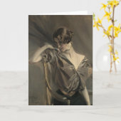 Gruß-Karte Cleo de Merode Karte (Gelbe Blume)