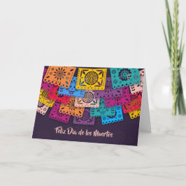 Gruß-Karte Colorful Dia de Muertos Banners | Karte