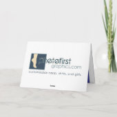 Gruß-Karte der Lachen-Liebe-leben blaue Mutter Karte (Rückseite)