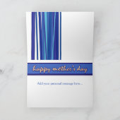 Gruß-Karte der Lachen-Liebe-leben blaue Mutter Karte (Innenseite)