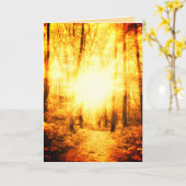 GRUSS-KARTE der SONNE-1GOLD Karte (Gelbe Blume)