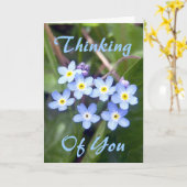 Gruß-Karte der Vergissmeinnicht-2 Karte (Gelbe Blume)