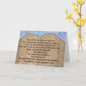 Gruß-Karte "des Gebot-zehn" Karte (Gelbe Blume)