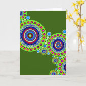 Gruß-Karte des Kreis-Motiv-#119 Karte (Gelbe Blume)