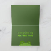 Gruß-Karte des Peekaboo-Frosch-| Karte (Innenseite)