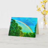 GRUSS-KARTE DES REGENBOGEN-VERDE KARTE (Gelbe Blume)