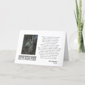 Gruß-Karte des Sonett-116 Karte