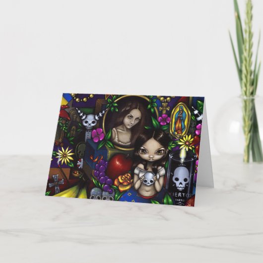 Gruß-Karte "Dia de Los Muertos" Karte (Vorderseite)