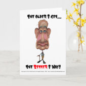 Gruß-Karte, die erhalte ich das älter (Bobblehead Karte (Gelbe Blume)