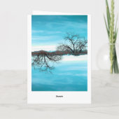 Gruß-Karte El Abuelo Del Cielo Teal Karte (Rückseite)